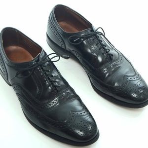 Allen Edmonds McAllister black wingtip shoes 11D